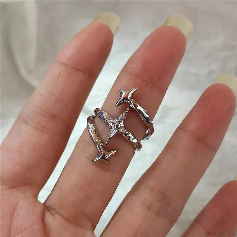 Gothic Cross Heart Ring