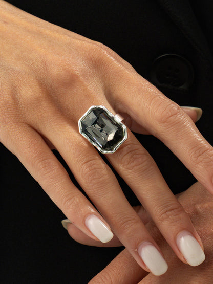 Geometric Rhine Stones Rings Accessories