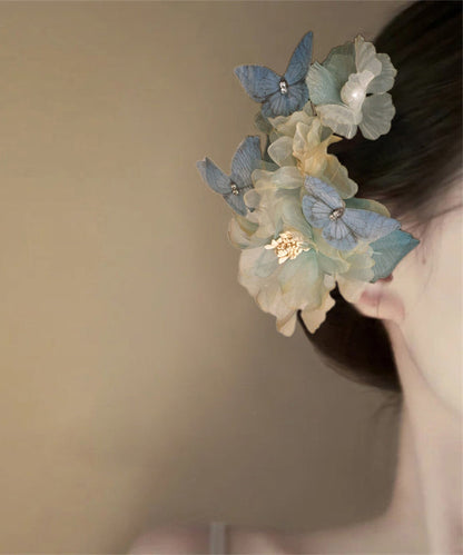 Boutique Little Yellow Tulle Alloy Hairpin