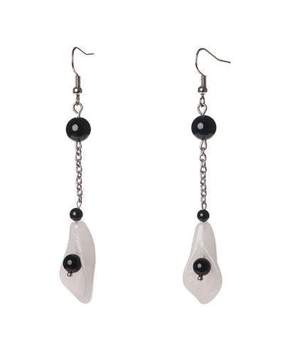 Handmade Diy Patchwork Jade Drop Earrings