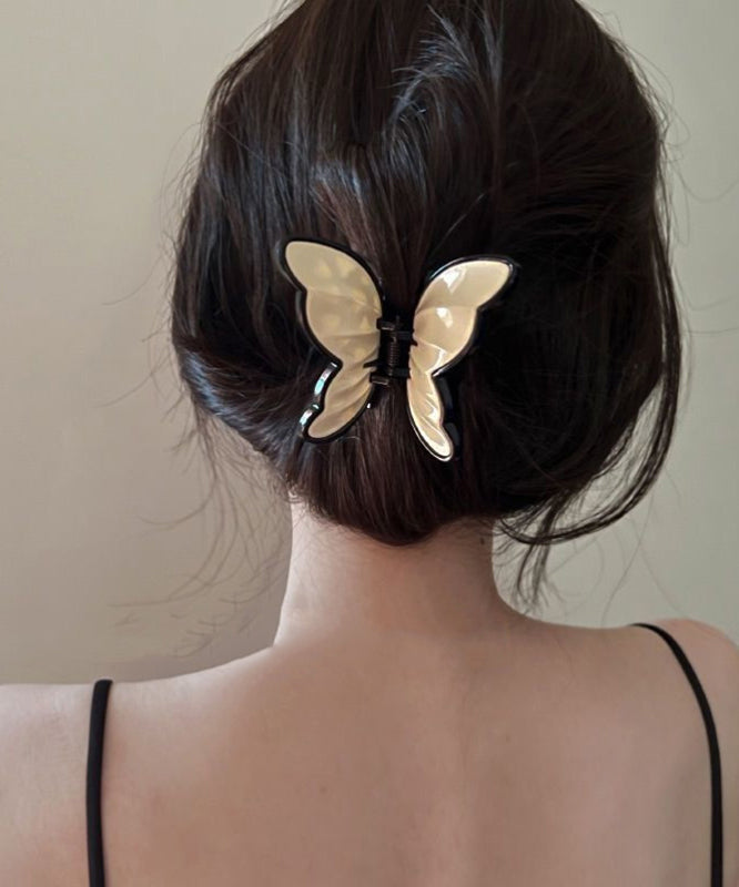 Beige Alloy Acrylic Hairpin
