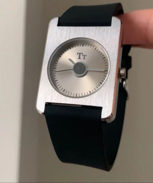 Silk Silicone Rubber Quartz Movement Square Watches