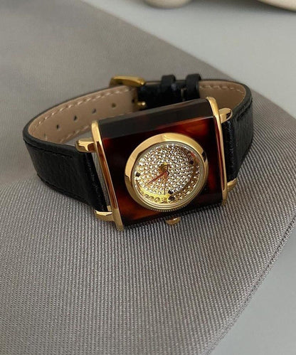 Fine Silk Leather Mechanical Movement Resin Watches