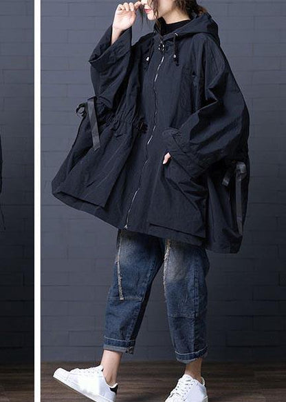 Hooded Tie Waist Spring Coats Purple Dresses Jackets