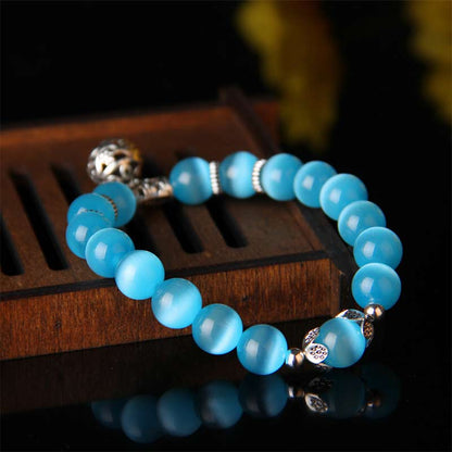 Chrysoberyl Cat Eye Lucky Bracelet | 10mm Handmade Natural