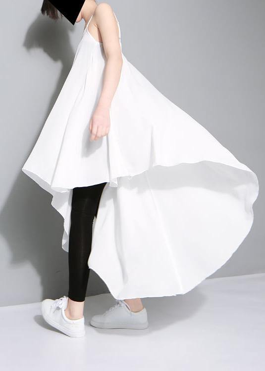 New Asymmetrical Design Personality Stitching Two Piece Dress