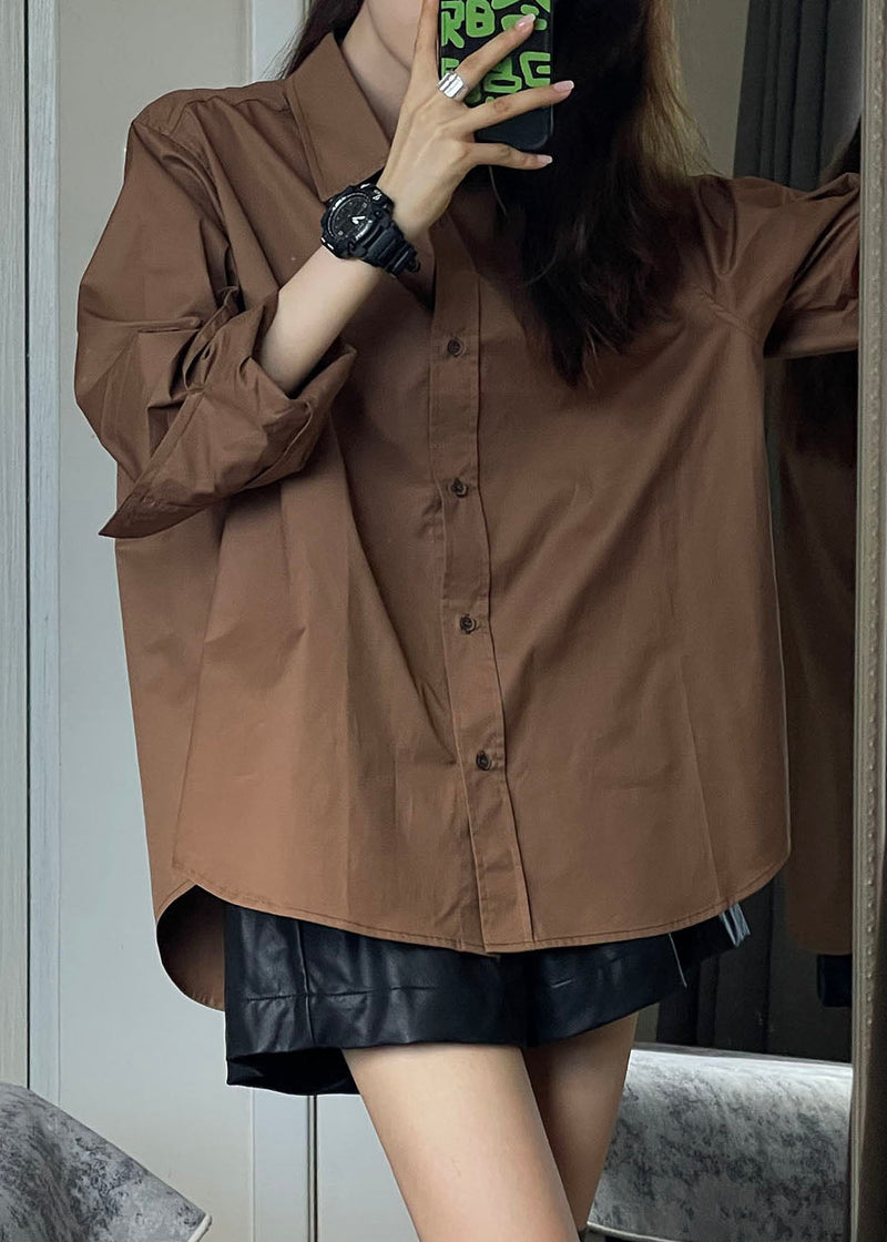 Classy Green Peter Pan Collar Button Shirts Fall