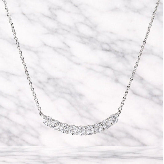 "cambridge" Silver Bling Necklace