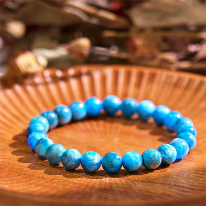 8mm Blue Tiger Eye Bracelet for Calm & Tranquility