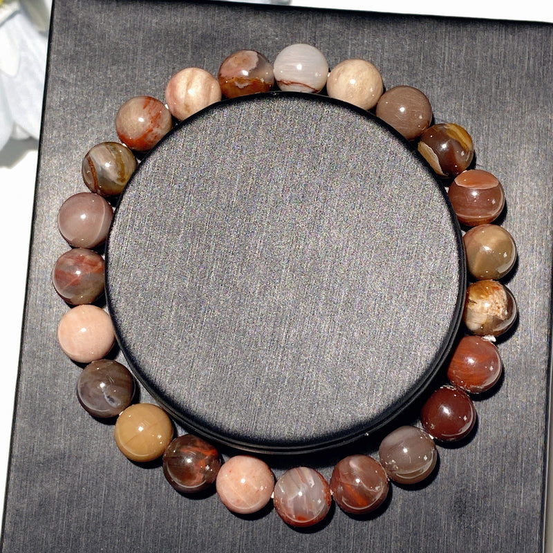8mm Mixed Crystal Healing Bracelet for Spiritual Balance