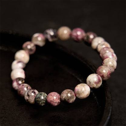 8mm Plum Blossom Tourmaline Balance Spiritual Bracelet