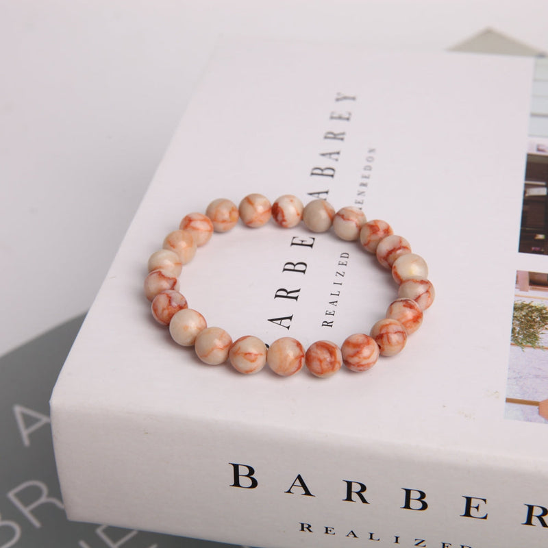 8mm Red Line Crystal Spiritual Bracelet