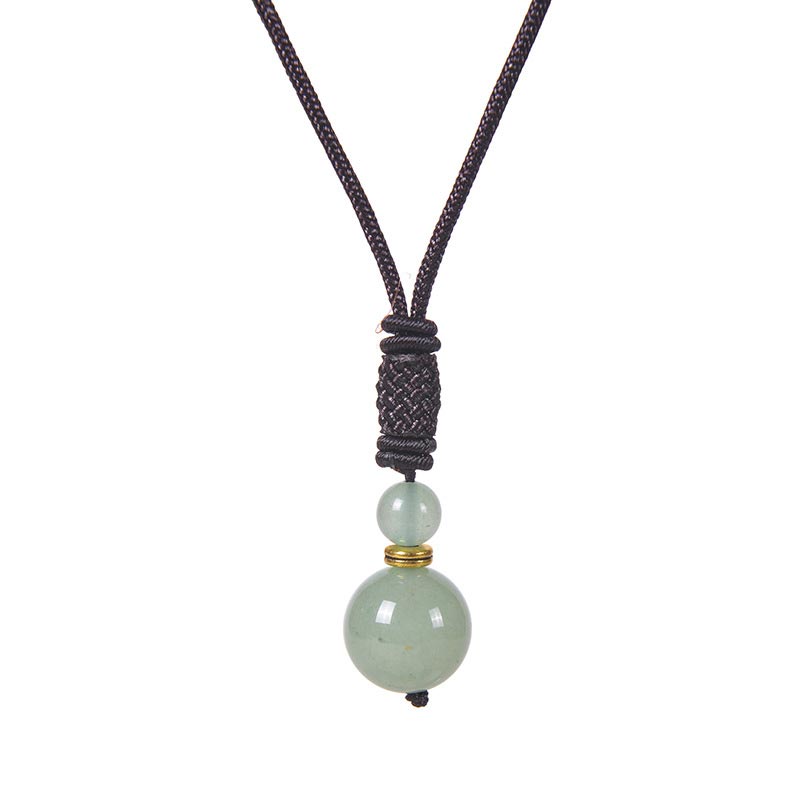 70cm Jade Necklace With Tiger Eye and Amethyst Beads