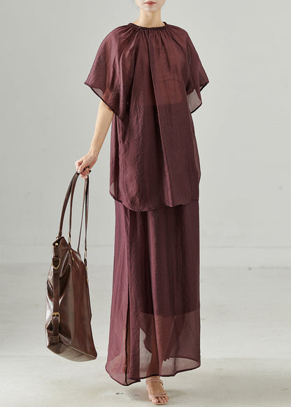 Mulberry Oversized Linen Sets 2 Pieces Summer