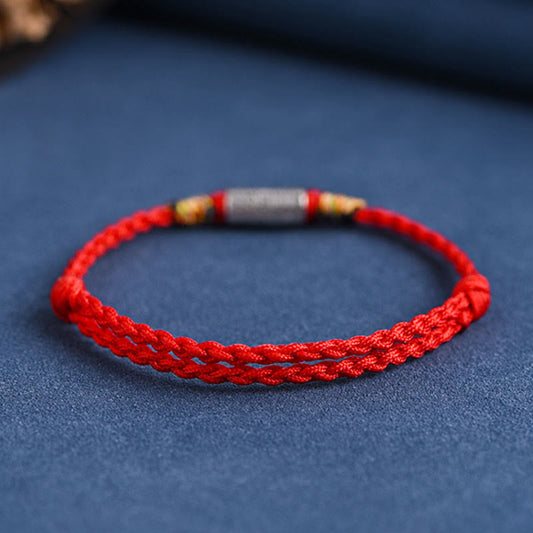 925 Sterling Silver Red String Protection Bracelet | Strength & Luck