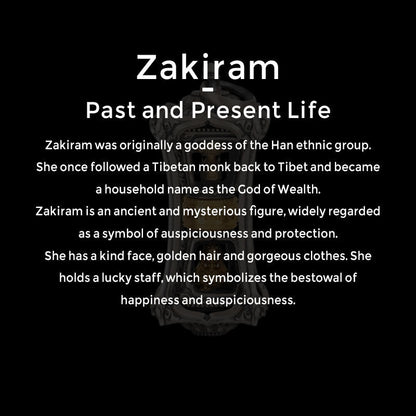 925 Sterling Silver Zakiram Goddess of Wealth Blessing Necklace