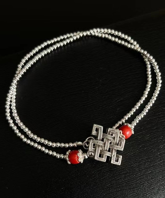 Original Design Patchwork Silver Necklace