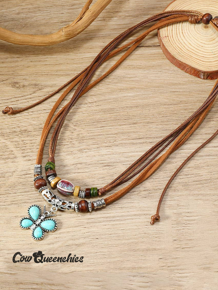 Butterfly Bohemia Woven Necklace