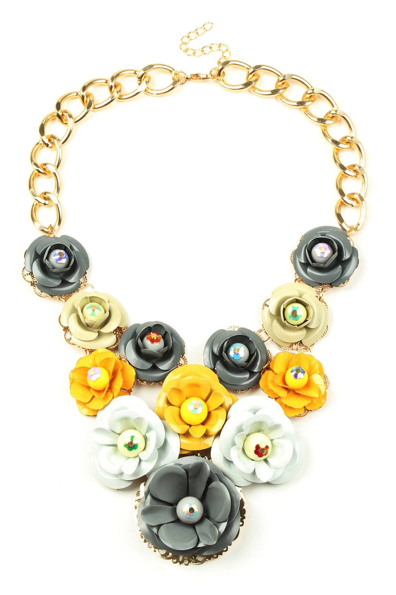 Bonfilia Necklace: Brown / Taupe