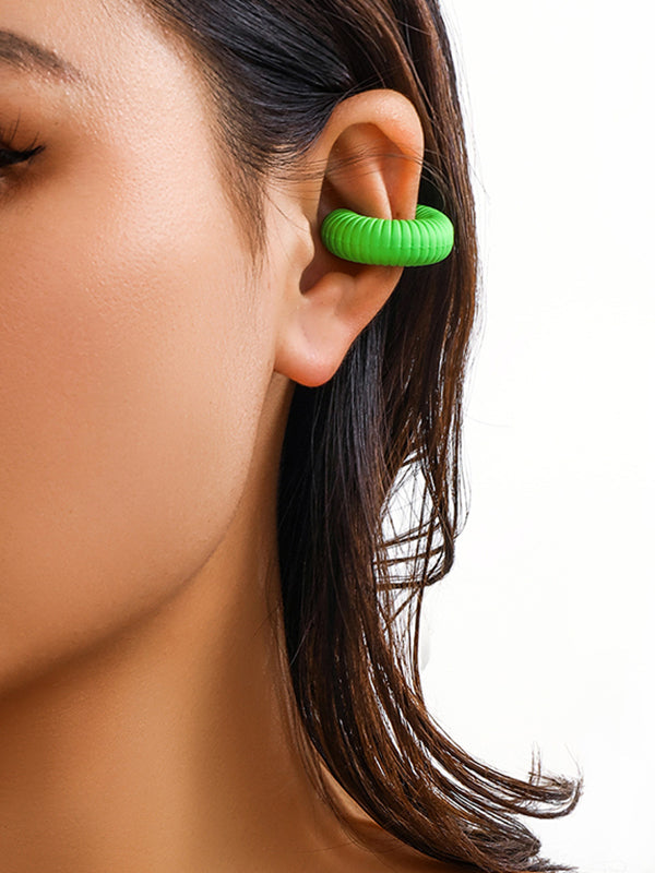 Geometric Color Ear Clip