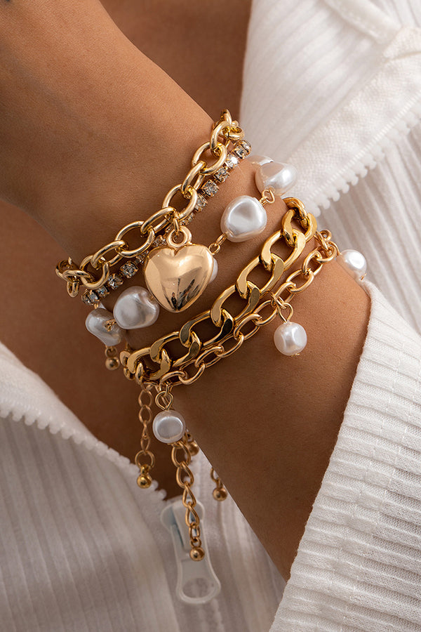 Special Shaped Imitation Pearl Baroque Bracelet