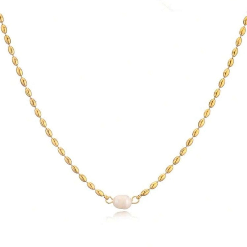 “joanna” 18k Waterproof Pearl Necklace