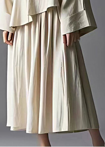 Oversized Asymmetrical Design Linen Two Pieces Set Summer