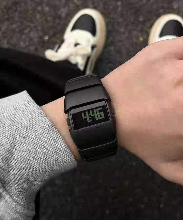 Silk Stainless Steel Square Electronic Watches