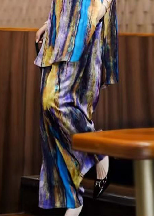 Striped Peter Pan Collar Shirts and Pants Two Pieces Set Fall
