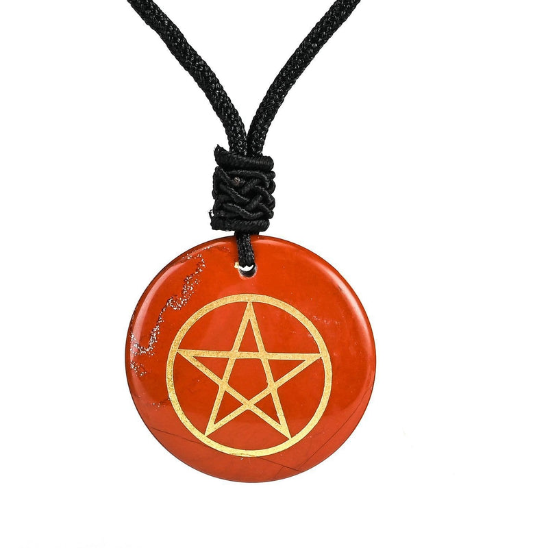 Natural Crystals Pentacle Necklace