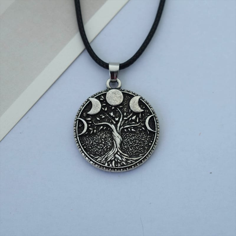 Moon Phase Tree of Life Necklace