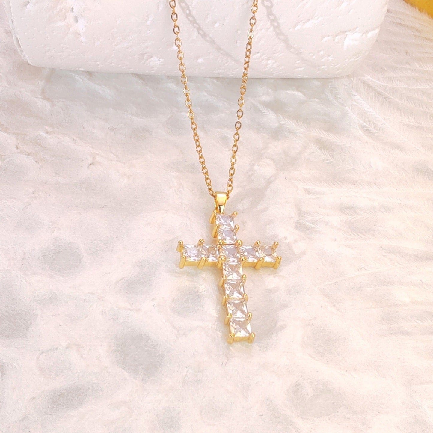 Light Cross Necklace