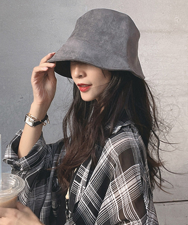 Black Patchwork Velour Cloche Hat