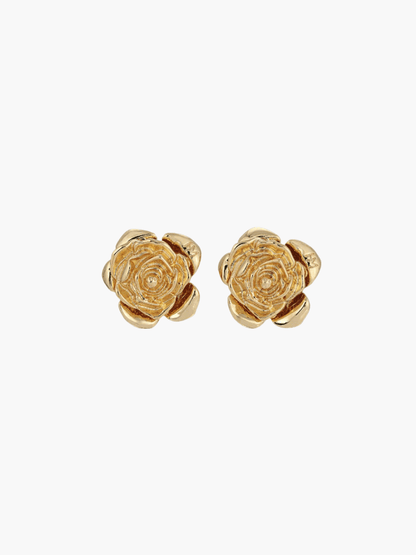 Vyanna - Gold & Silver Rose Earrings