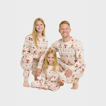 Christmas Cookie Christmas Pajamas Beige Men's