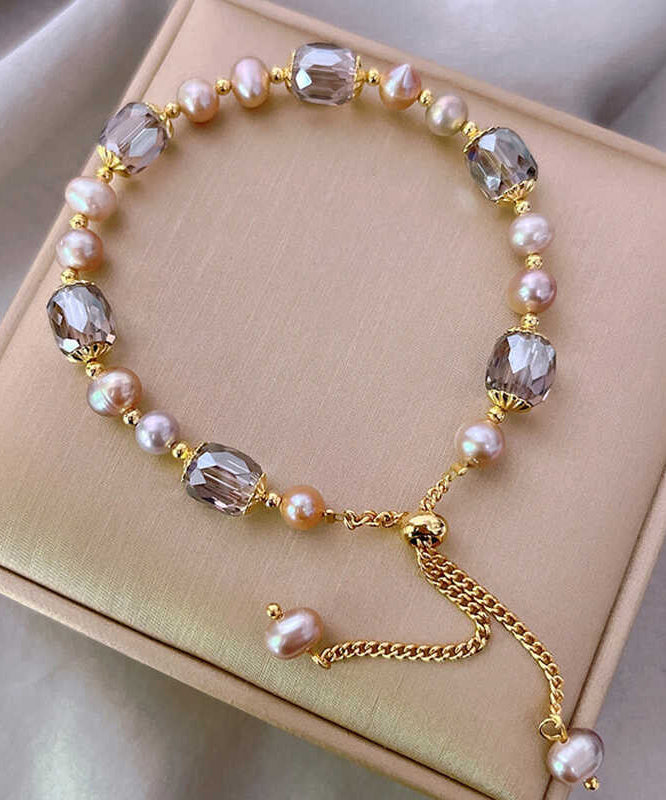 Gold Sterling Silver Overgild Pearl Crystal Tassel Charm Braceletfine Silk Sterling Silver Broken Silver Gypsophila Necklace Et004