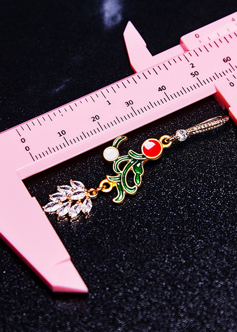 Zircon Gilding Metal Drop Earrings