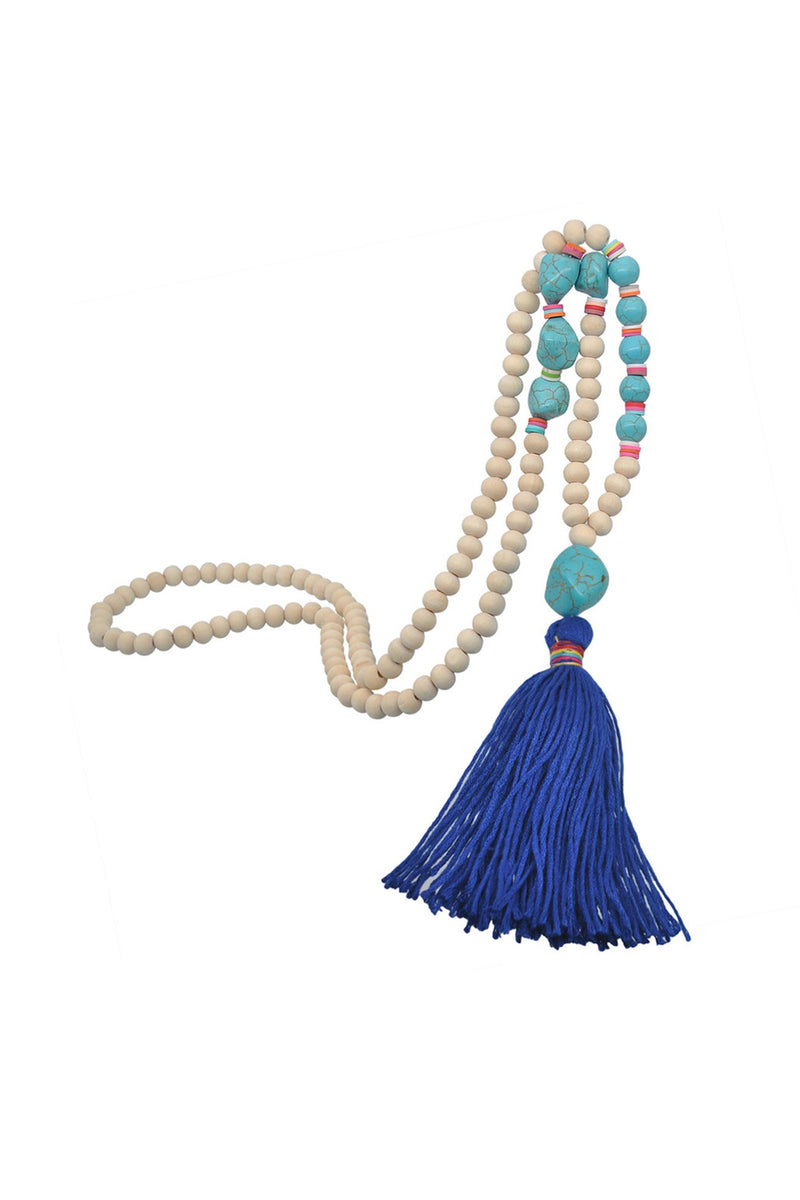 Beaded Tassel Necklace