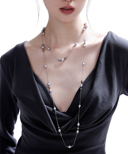 Pearl Multiple Ways to Wear Copper Necklace
