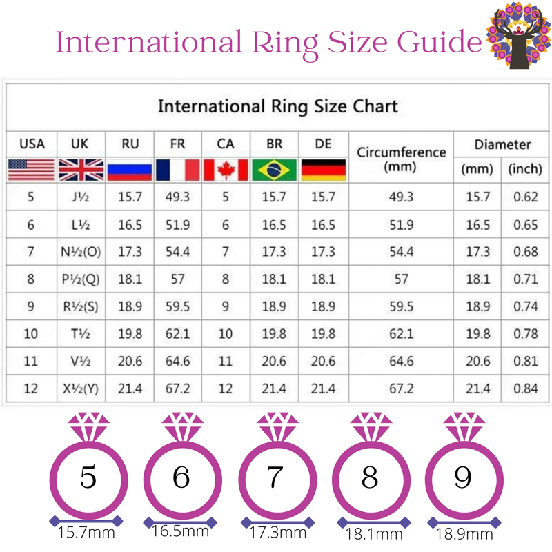Blue Snowflake Silver Ring