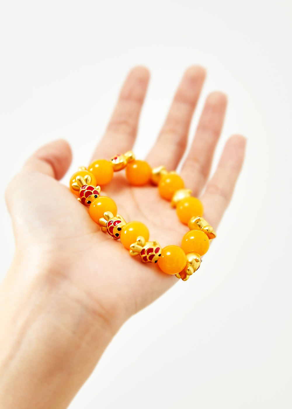Fish Gilding Fine Beeswax Bracelet