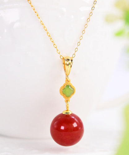 Diy Red Sterling Silver Jade Agate Drop Earrings