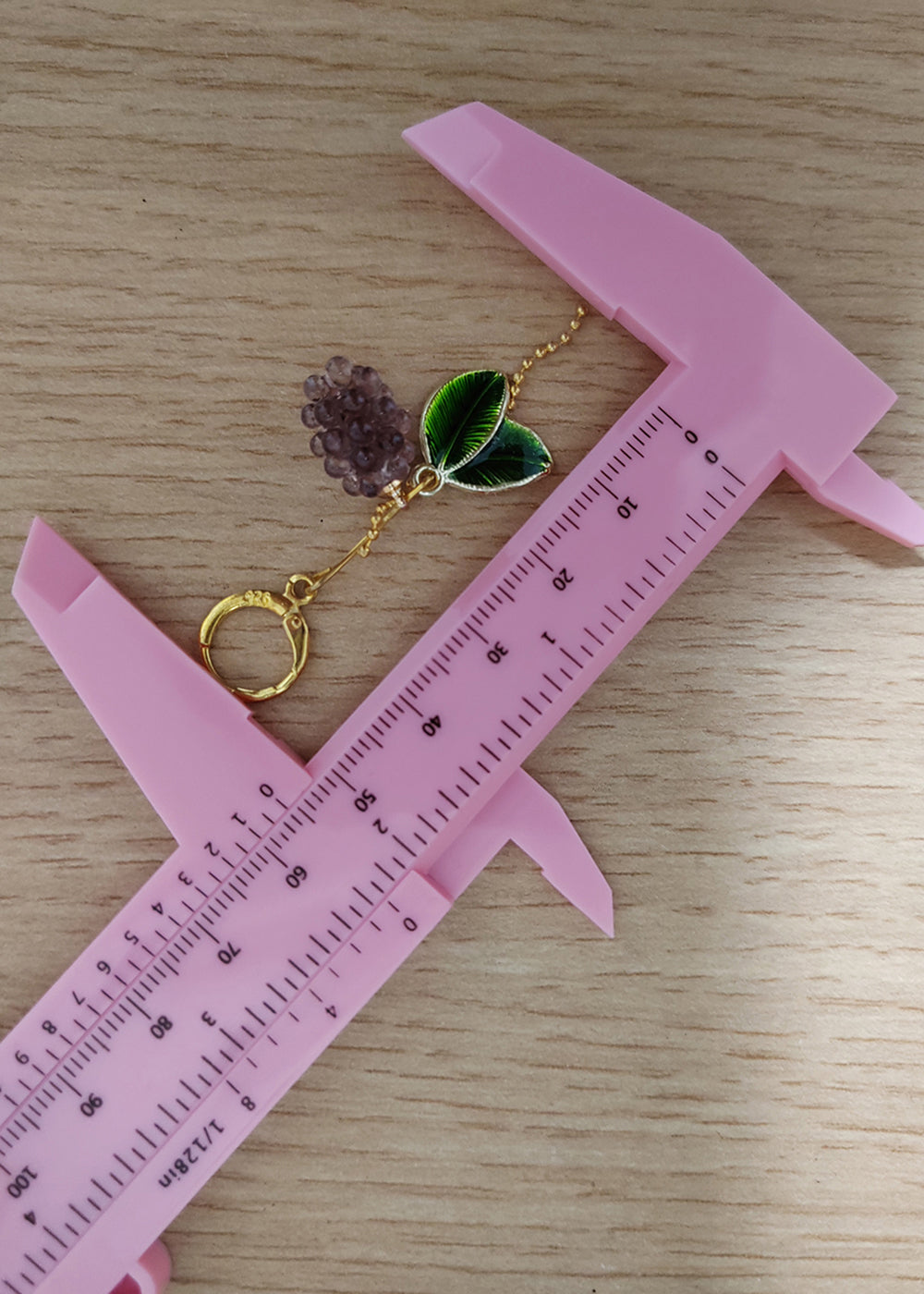 Grapes and Leaves Tassels Drop Earrings