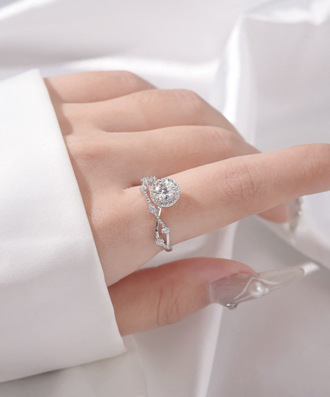 Silk Copper Zircon Rings Kx1006