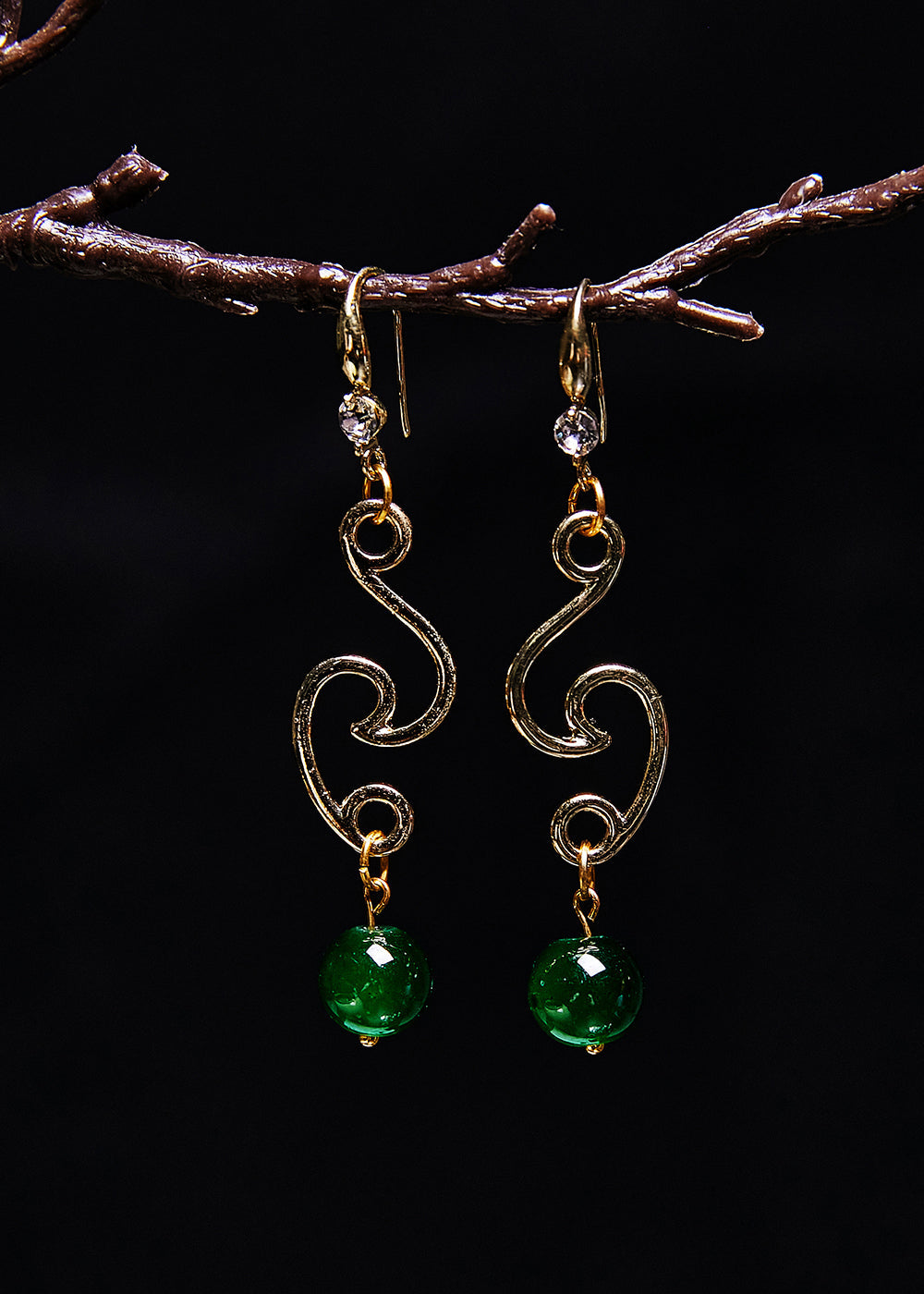 Turquoise Tassels Long Drop Earrings