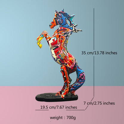 Rearing Horse Sculpture
