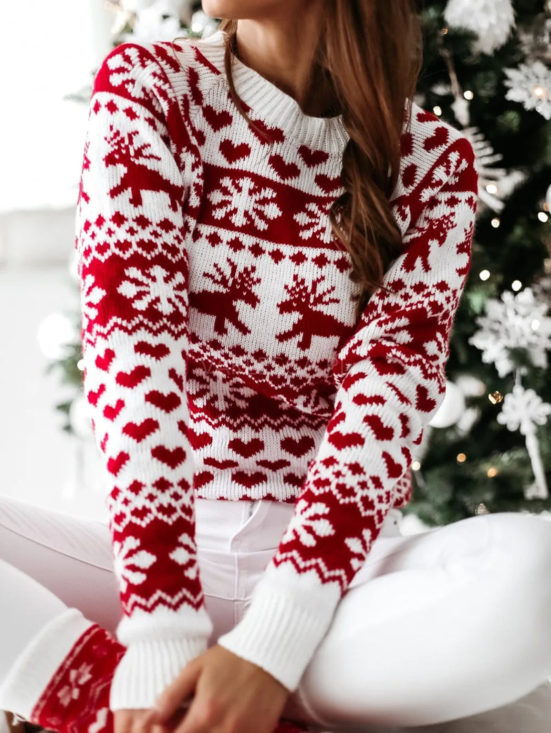 - Ugly Christmas Sweater - Classic Snowflake Motif