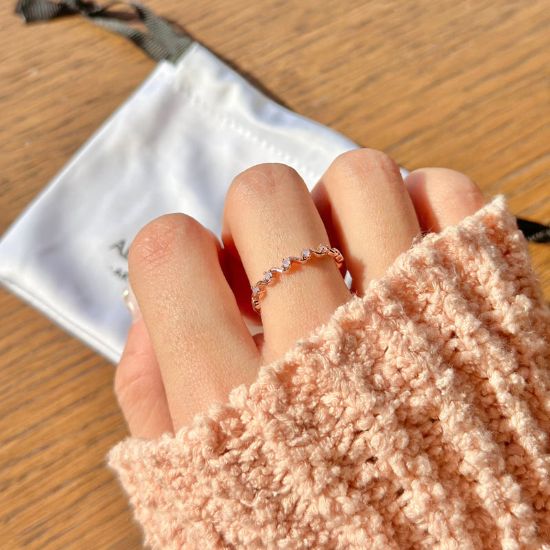 Pink Wave Ring
