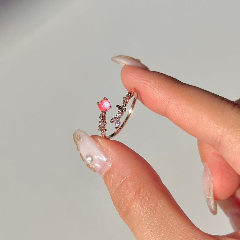 [] Butterfly Aurora Ring