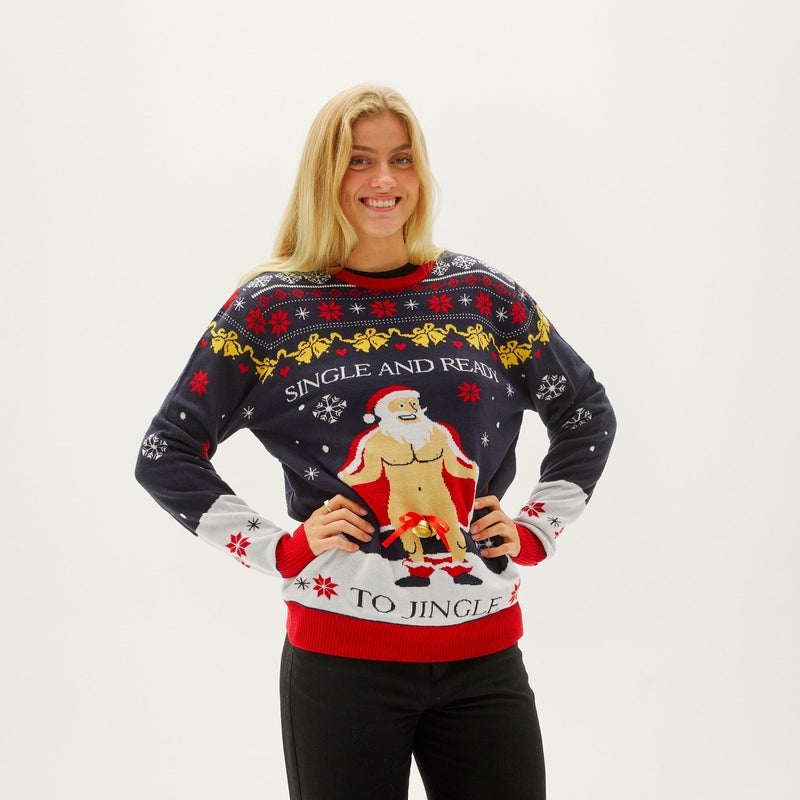 Single and Ready to Jingle Christmas Sweater Women's